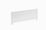 Экран Ультра 150 белый глянец из искуcственного камня