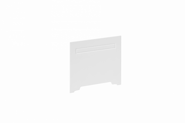 Экран Берта 75 белый глянец из искуcственного камня