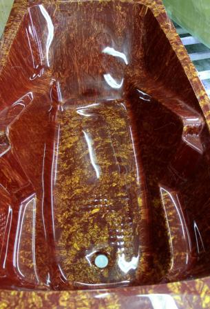 Ванна Марта 150x80 текстура мрамор из искуcственного камня