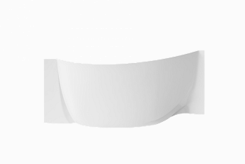 Экран Аура 160 левый белый глянец из искуcственного камня