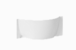 Экран Аура 150 правый белый глянец из искуcственного камня