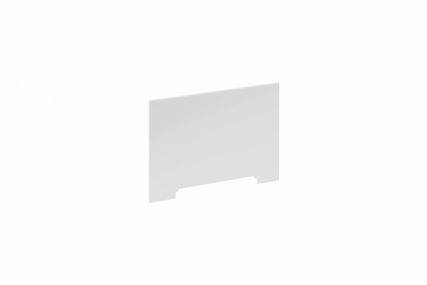 Экран Фишка 80 боковой белый глянец из стеклопластика FRP