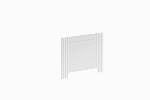 Экран Ультра 75 белый глянец из искуcственного камня