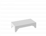 Подставка Домино 170 Декоративная белая глянец из искуcственного камня