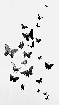 Роспись Порхающие Бабочки