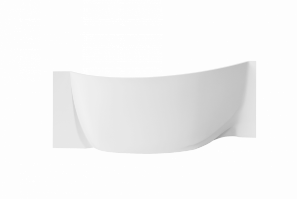 Экран Аура 170 левый белый глянец из искуcственного камня