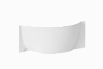 Экран Аура 160 правый белый глянец из искуcственного камня