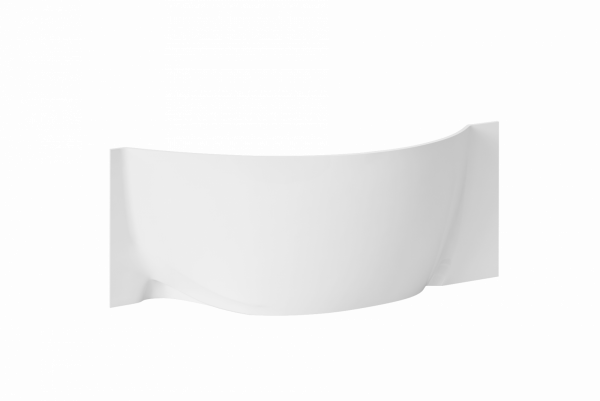 Экран Аура 160 правый белый глянец из искуcственного камня