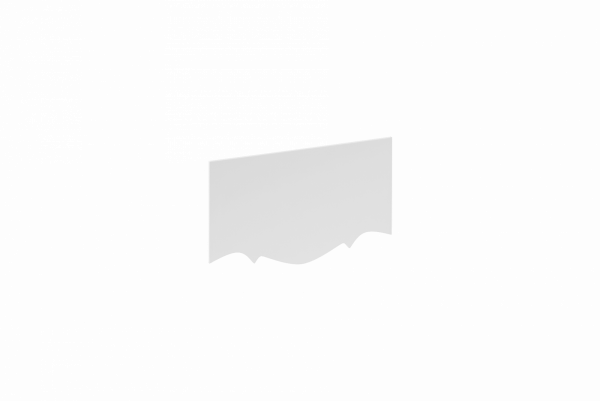 Экран Комфорт 80 белый глянец из искуcственного камня