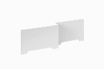 Экран Фишка 170 левый белый глянец из стеклопластика FRP