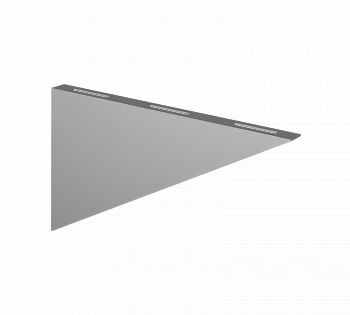 Кронштейн нержавеющая сталь "треугольник" 40 см левый