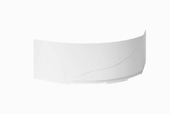Экран Грация 150 левый белый глянец из искуcственного камня