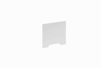 Экран Фишка 60 белый глянец из искуcственного камня